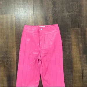 I.AM.GIA Pink Faux Leather Straight Leg Pants XS thumbnail 3