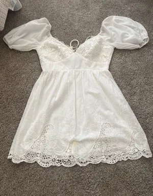 INDIKAH White Mini Dress thumbnail 1