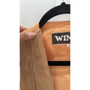 Vintage WINLIT Suede tan Vest size S western biker festival concert bohemian thumbnail 4