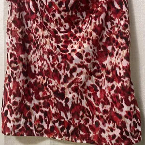 212 Collection Medium Red, Black, Gray, and White blouse. Red thumbnail 3