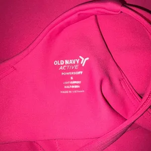 Old Navy Active Powersoft pink halter crop top small thumbnail 2