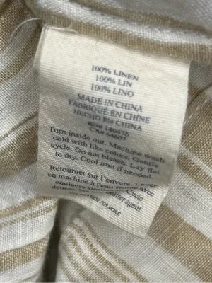 Faherty Isha Linen Top Natural Bombay Stripe Small thumbnail 8