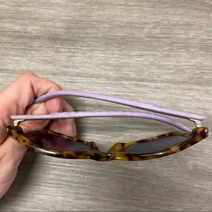 Just Cavalli Tortoiseshell Purple Cat Eye Sunglasses thumbnail 7
