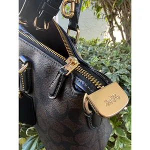 NEW Coach Georgia Satchel In Signature Canvas New IM/BROWN BLACK CR157 IMAA8 thumbnail 10