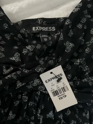 Express Sheer Black Tank Top thumbnail 2
