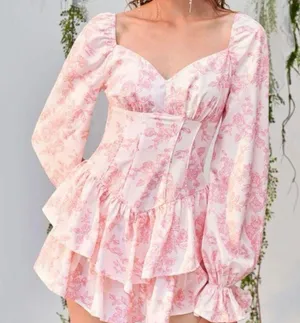 Floral romper Pink Size XS thumbnail 1