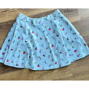 BTS‎ BT21 Icon Skater Skirt Line Friends Mint Blue Hot Topic Sz XL Pockets K Pop thumbnail 4