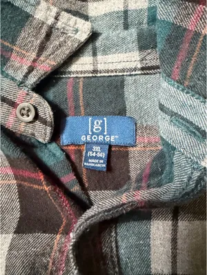 George Flannel Walmart thumbnail 3