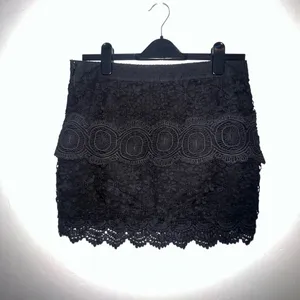 Free People Womens Black Lace Skirt Side‎ Zipper Size 6 thumbnail 2