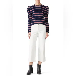 Anthropologie The Fifth Label Kinetic Stripe Puff Sleeve‎ Top XL thumbnail 5