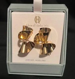 House of Harlow earring. Gold tone NWT thumbnail 1