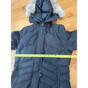 Canada Goose Black Lorette Parka 2090L Down‎ Winter Coat Fur Trim Hood Size XS thumbnail 14