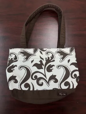 ThirtyOne Boutique Brown and White Shoulder Bag Purse thumbnail 1