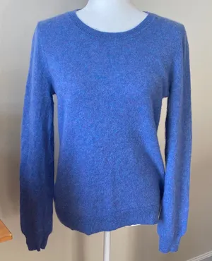 Aspen 100% Cashmere 2 Ply Slim Fit Crewneck Sweater thumbnail 1