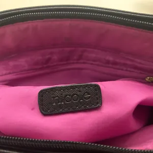 Nicole by Nicole Miller black and Gold Chain Shoulder Bag—Nice Clean Purse thumbnail 4