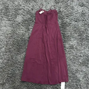 Abercrombie & Fitch Camille Midi Dress in Dark Purple, Size M​​ thumbnail 4