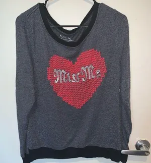 Miss Me Heart Long Sleeve thumbnail 1