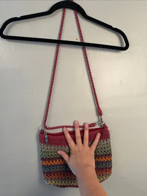 The Sak Colorful Rainbow Woven Crochet Bag thumbnail 5