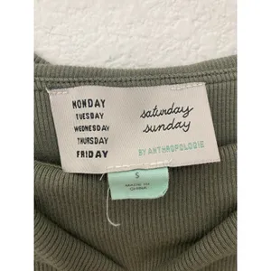 Anthropologie Saturday Sunday Copeland Earthy Minimalism Olive Green Shirt Top thumbnail 6
