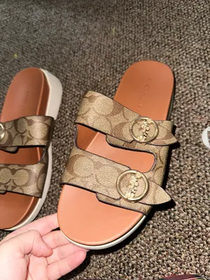 Coach Sandals Platform Leather thumbnail 3