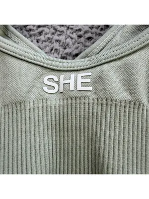 Darc Sport Wolves SHE Seamless Sports Bra S Rare 1 of 500!! Sage Green Limited thumbnail 3