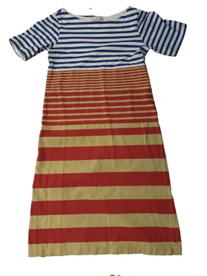 Marni Blue, Red and Yellow Striped Cotton Dress thumbnail 1