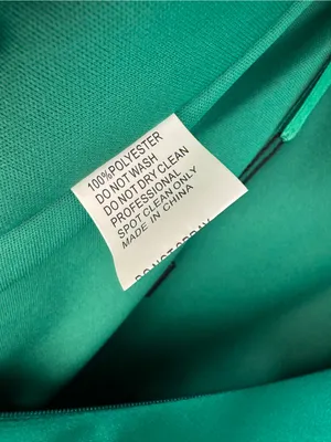 Mac Duggal Long Sleeve Empire Waist Satin Gown Maxi Dress Emerald Green 6 thumbnail 6
