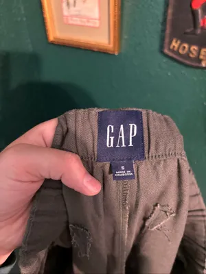 Gap Women’s Green Linen and Rayon Pull On Pants Sz Small thumbnail 3