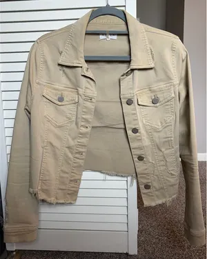 Beige Jean Jacket  thumbnail 1