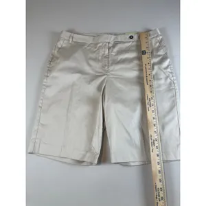 Van Heusen Studio City Short Modern Fit Bermuda Length Beige NWT Size 14 thumbnail 4