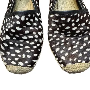 Tory Burch Shoes‎ Womens Size 6 Brown Fur Espadrille Flats Animal Print Casual thumbnail 2