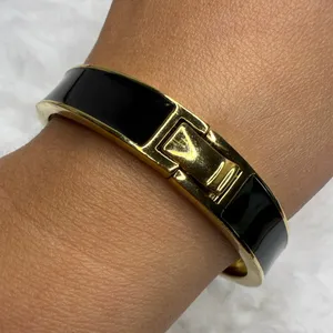 kate spade New York Black Gold Spade Bangle Bracelet thumbnail 3