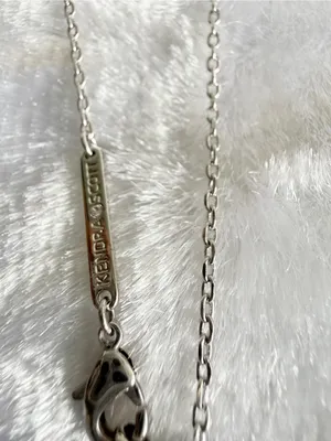 Kendra Scott Bow Strand Collar Necklace Silver Color thumbnail 4