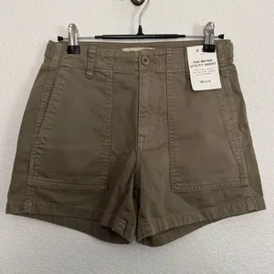 NWT Madewell The Brynn Utility Short Green Shorts 23 thumbnail 1