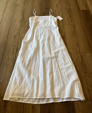 White midi dress thumbnail 1