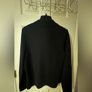 Pendleton Black Leather Jacket with Knit Sleeves thumbnail 2