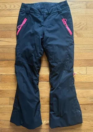 SPYDER Women’s Black & Pink Ski Snow Pants‎ Waterproof size XS thumbnail 1