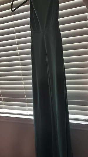 Birdy Grey One shoulder teal dress thumbnail 5