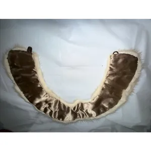 VINTAGE‎ Cream MINK FUR COLLAR ~ SATIN LINED thumbnail 2