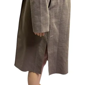 Love Tree Neutral Tan Soft Knit Belted Cardigan Trench Coat Womens Medium thumbnail 6