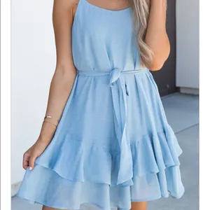 ✨ HP ✨Away Baby Blue Ruffle Dress✨ thumbnail 5