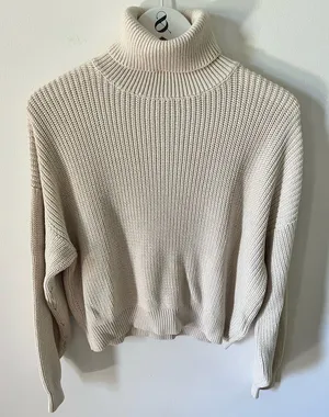 Brandy Melville High Neck Crop Sweater! thumbnail 1