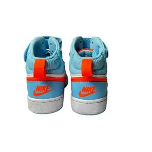 Nike Court Borough Mid 2 GS Blue White Orange High Top Sneakers Youth 4.5Y thumbnail 7