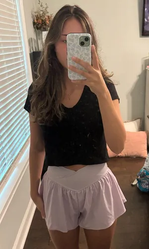 Amazon Flowy cross over shorts thumbnail 1