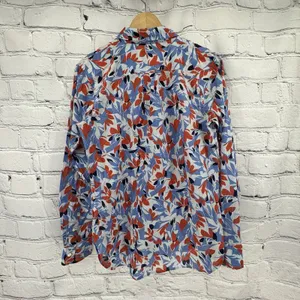 Lauren Ralph Lauren Top Women's S Cotton Voile Button Up Lightweight Preppy thumbnail 3