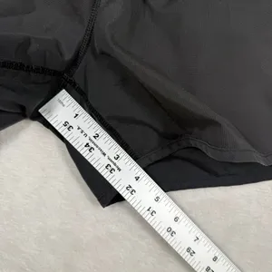 Lululemon Tracker Short V Black Athletic Running Shorts Size 6 Smocked‎ Waist thumbnail 5