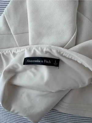 Abercrombie & Fitch Cream Strapless Bustier Top thumbnail 3