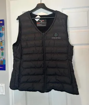 Venustas Black Quilted Heated Puffer Vest XL thumbnail 1