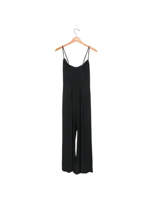 Reformation Gilda Jumpsuit Black Sleeveless Wide Leg 6 thumbnail 9