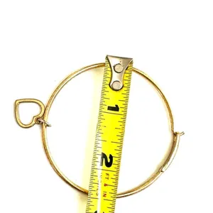 Hard Rock Cafe rhinestone heart bangle bracelet thumbnail 4